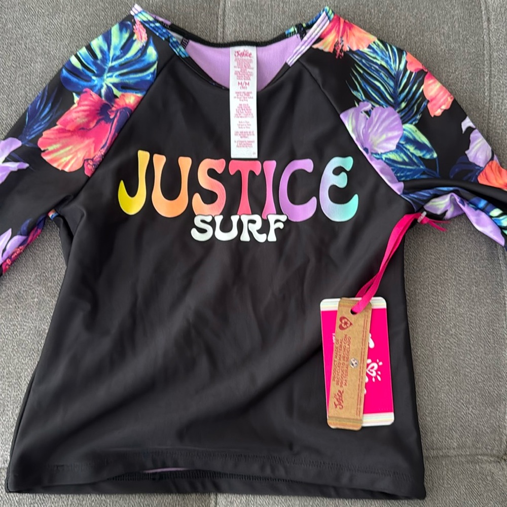 Justice kids rash guard
